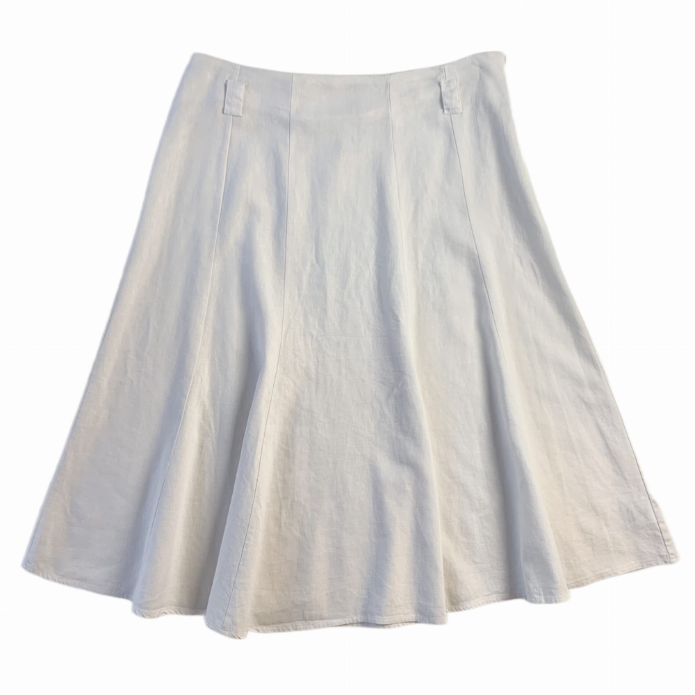 Lniana spódnica midi M-L