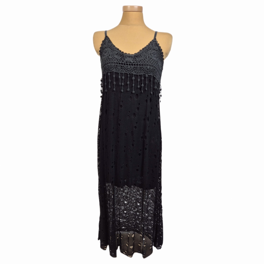 Ażurowa sukienka maxi L-XL