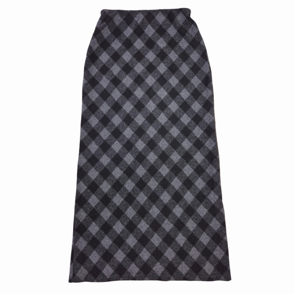 Spódnica maxi w kratę XS-M