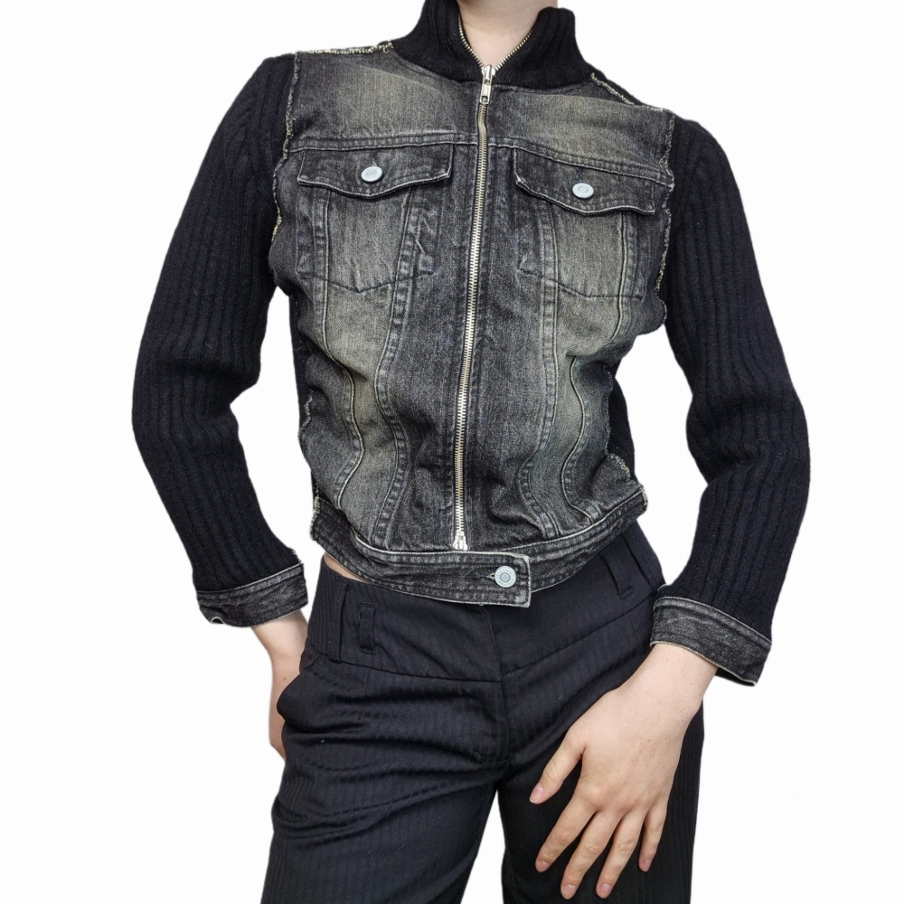 Kurtka jeans wełna XS/S