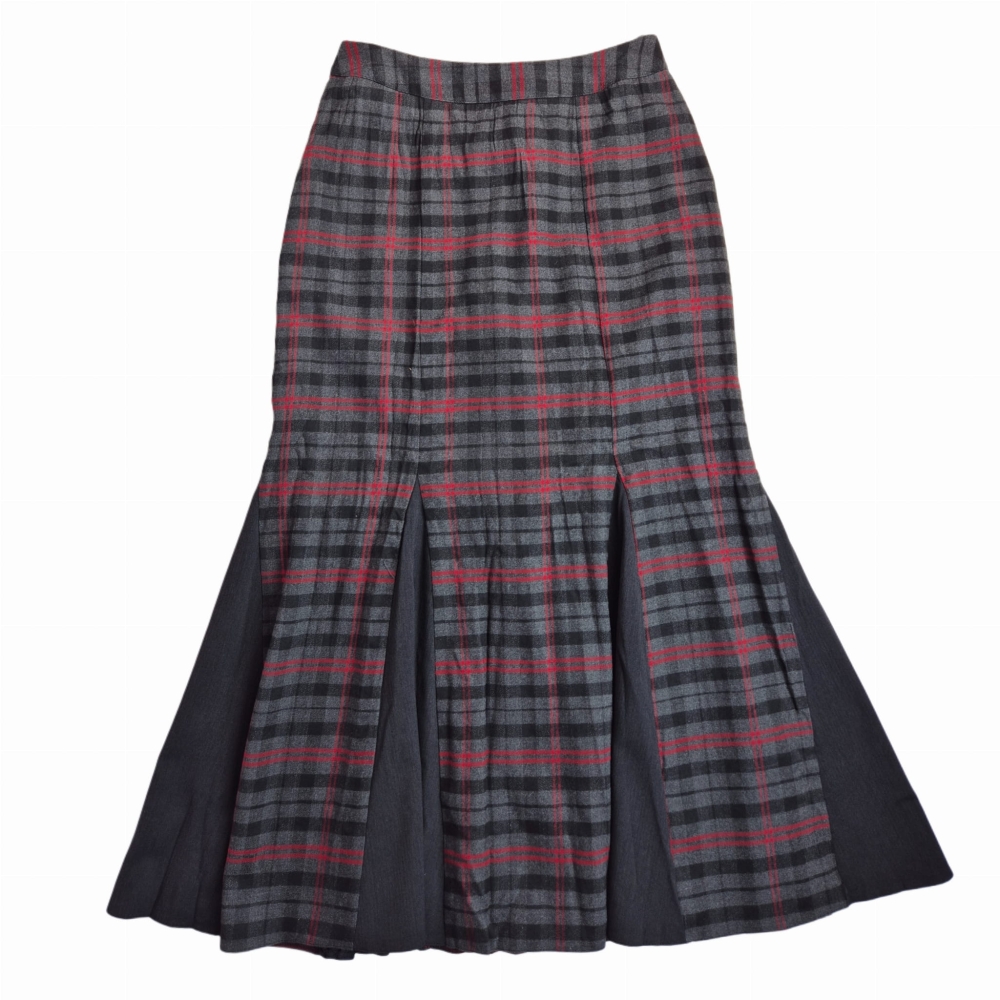 Nowa spódnica maxi w kratę XS/S