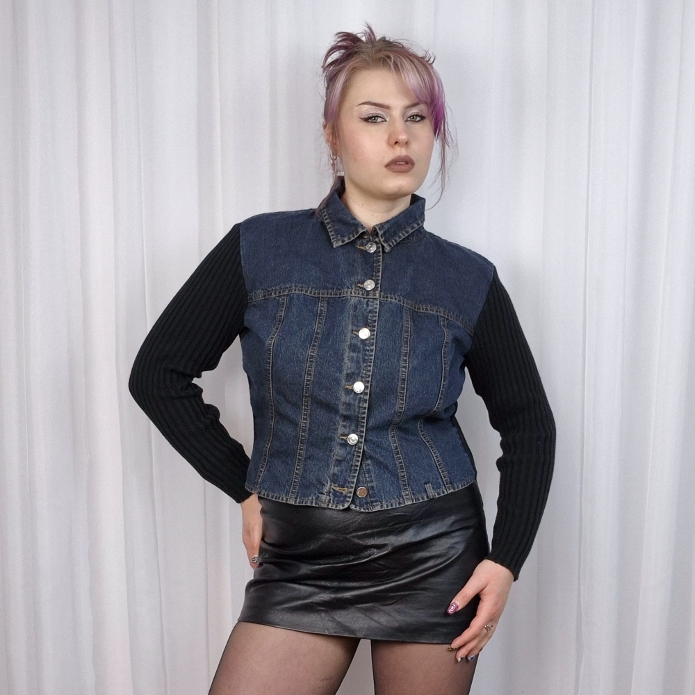 Sweter/kurtka jeans XL