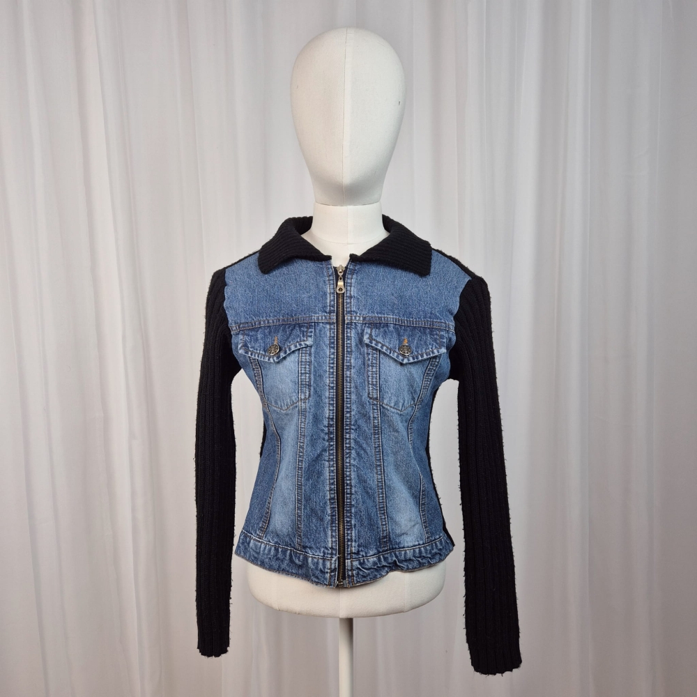 Sweter/kurtka na zamek jeans XL