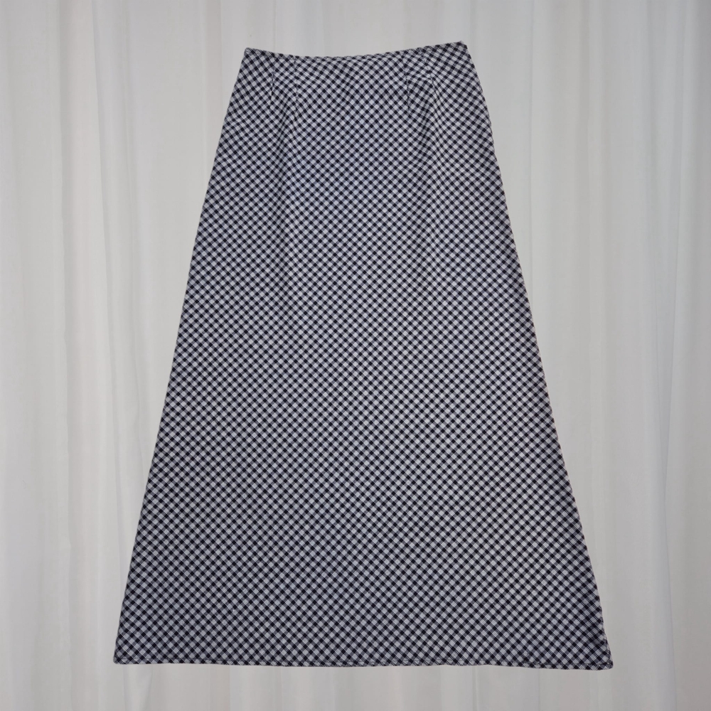 Spódnica maxi w kratkę S