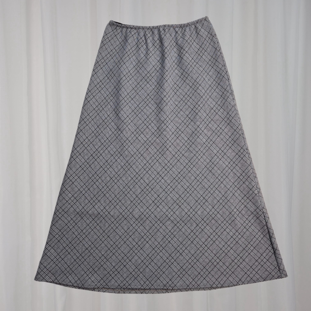 Spódnica maxi w kratę S-M