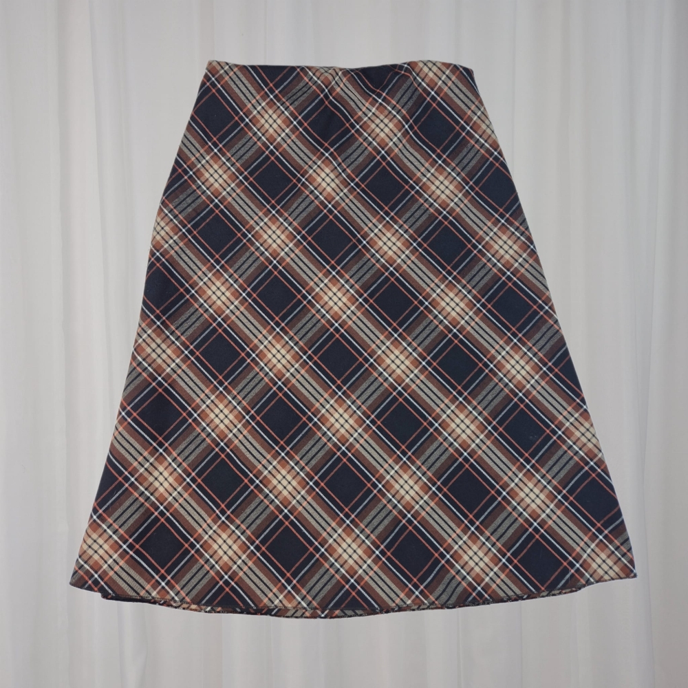Spódnica midi w kratę M-XL