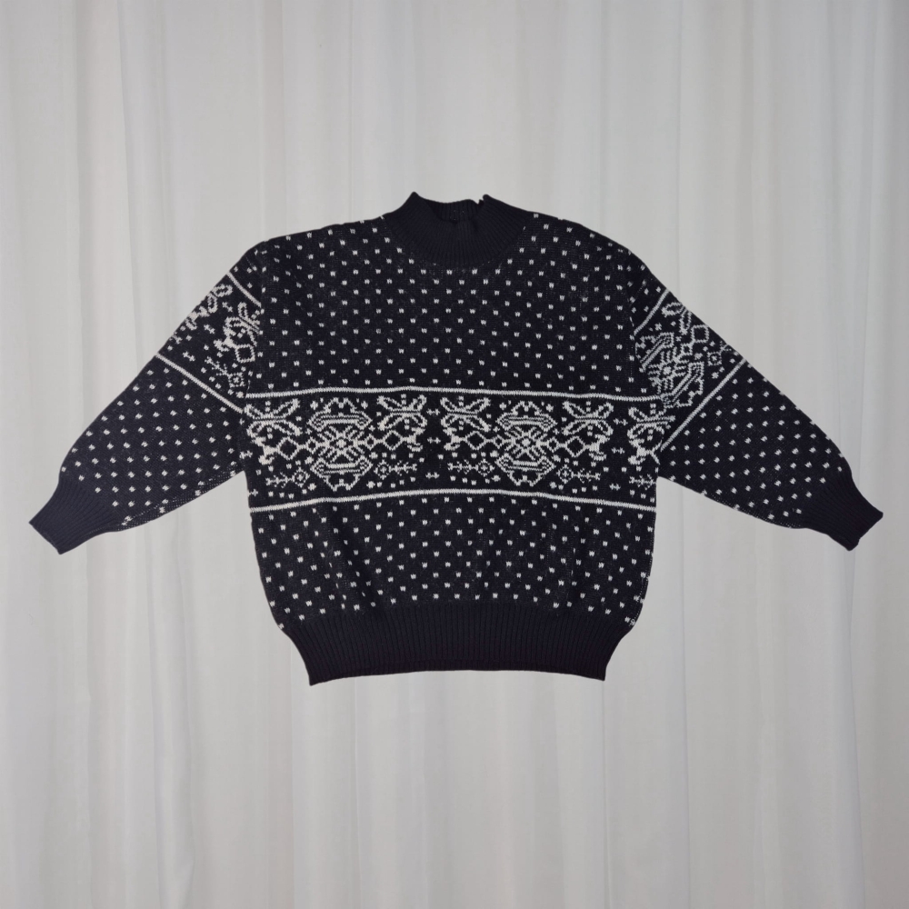 Dziadkowy sweter 30% wełna męskie L/XL