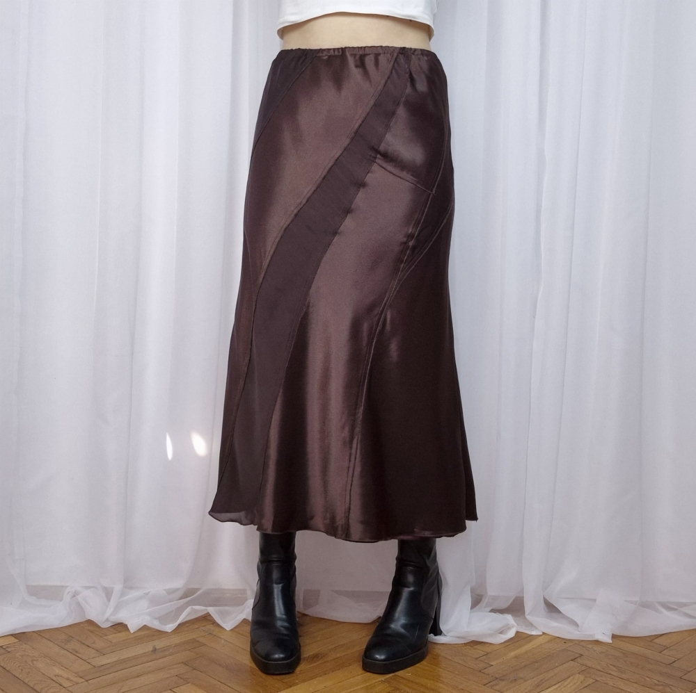 Spódnica z łączonych materiałów L-XL