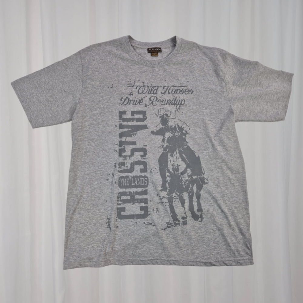Nowy T-shirt z nadrukiem męskie XL