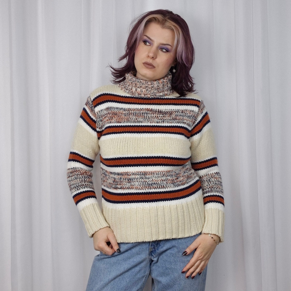 Sweter z golfem L-XL