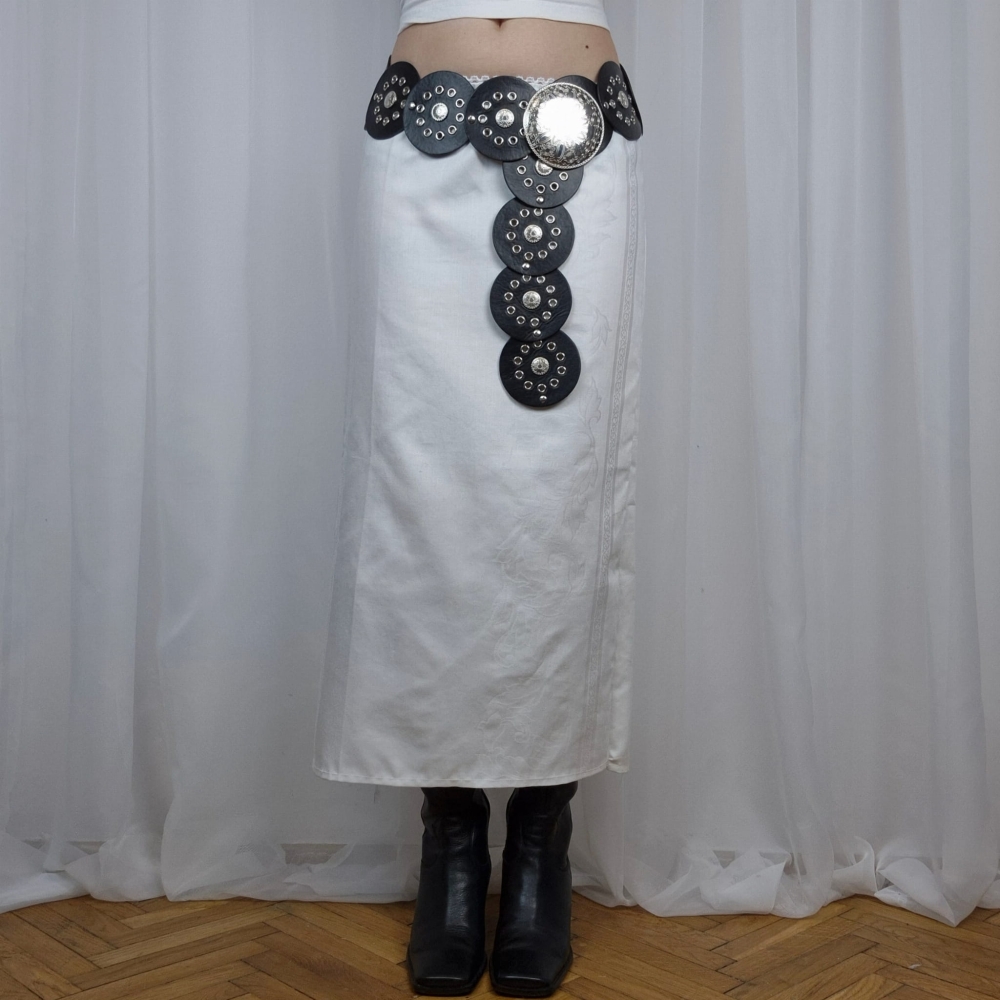 Spódnica midi 100% bawełna upcycling XS/S