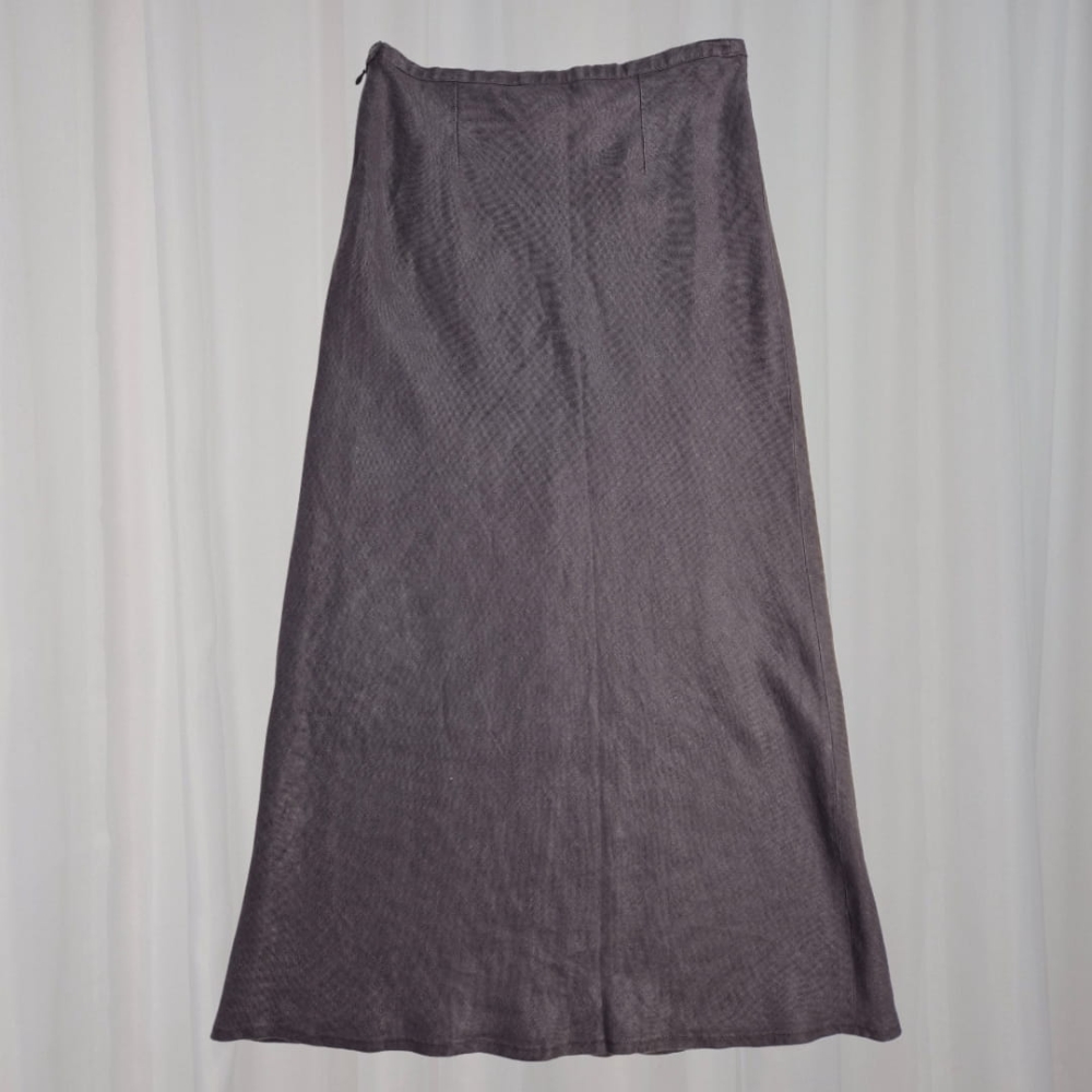 Lniana spódnica maxi L