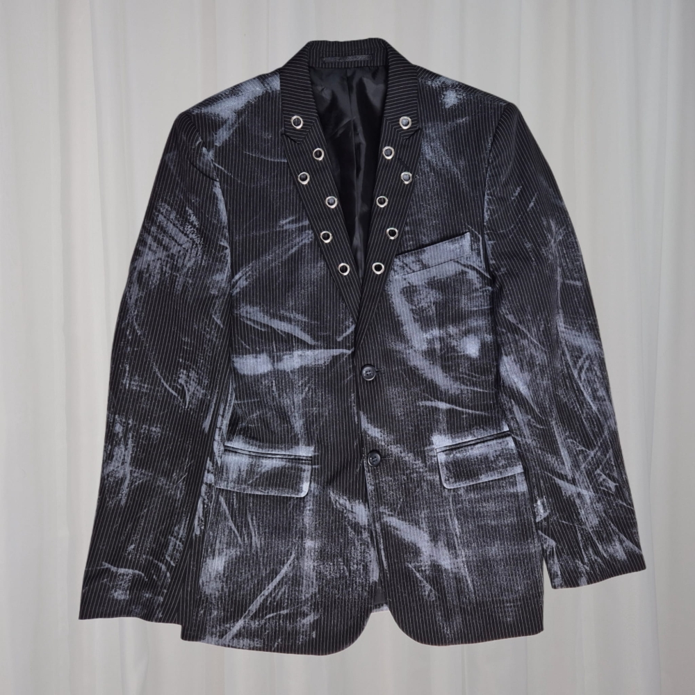 Ember Blazer marynarka z nitami upcycling S/M