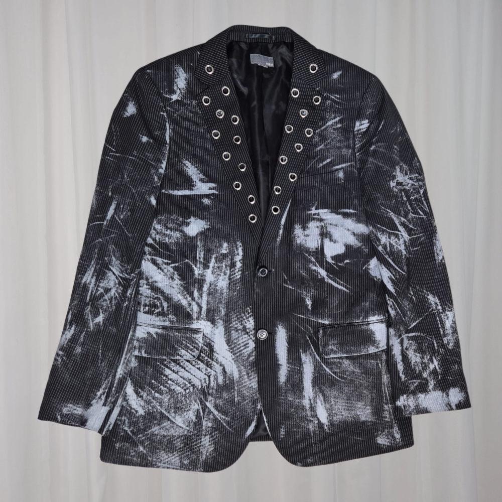 Ember Blazer marynarka z nitami upcycling L