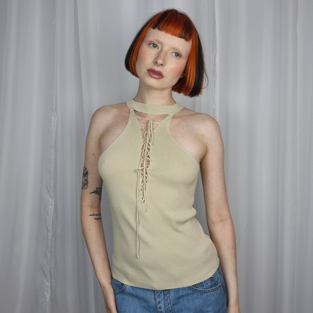 Dzianinowy top XS-M