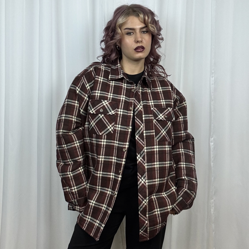 Nowa flanelowa kurtka w kratę XXL