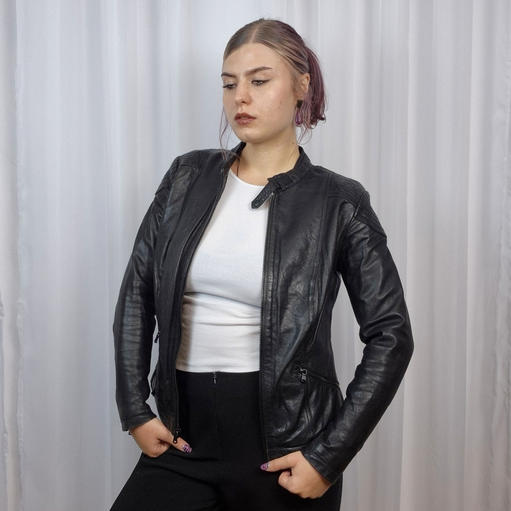 Kurtka skórzana L