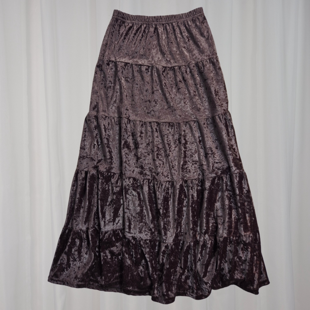 Welurowa spódnica boho XS-M