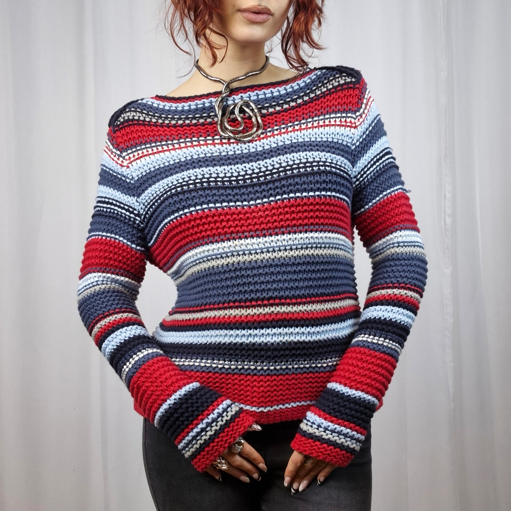 Sweter w paski M