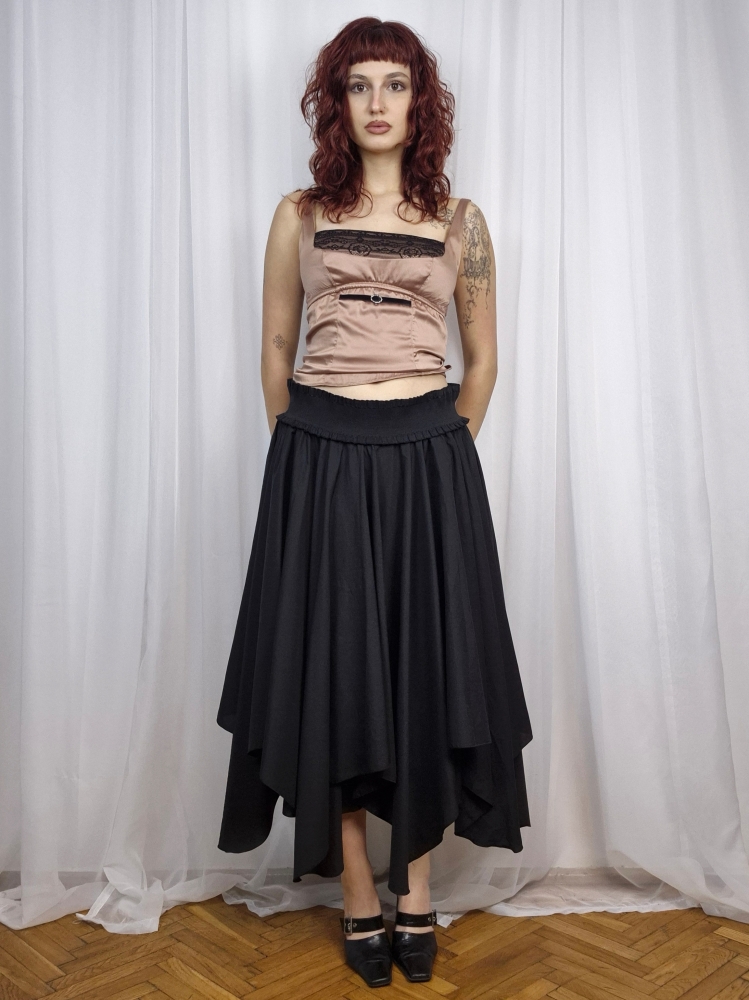 Asymetryczna spódnica maxi M-XL