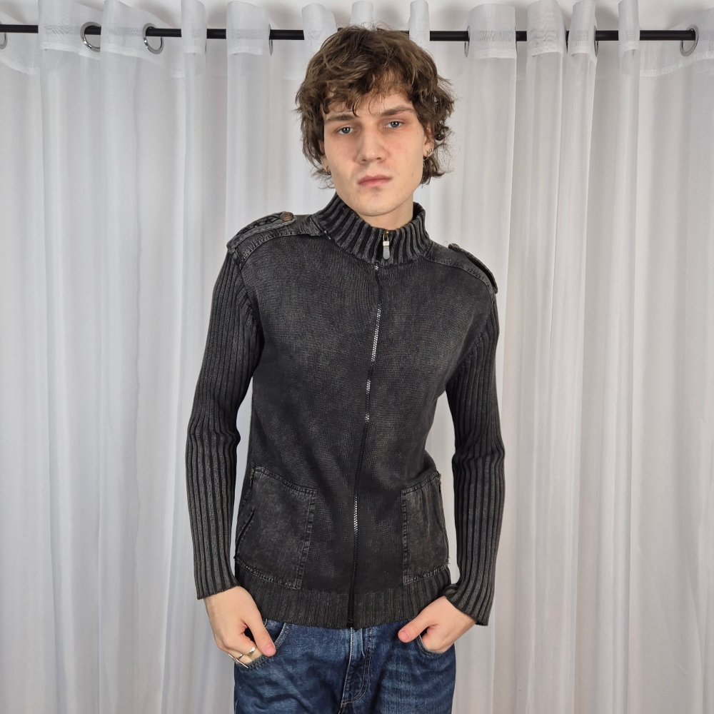 Dekatyzowany sweter 100% bawełna L