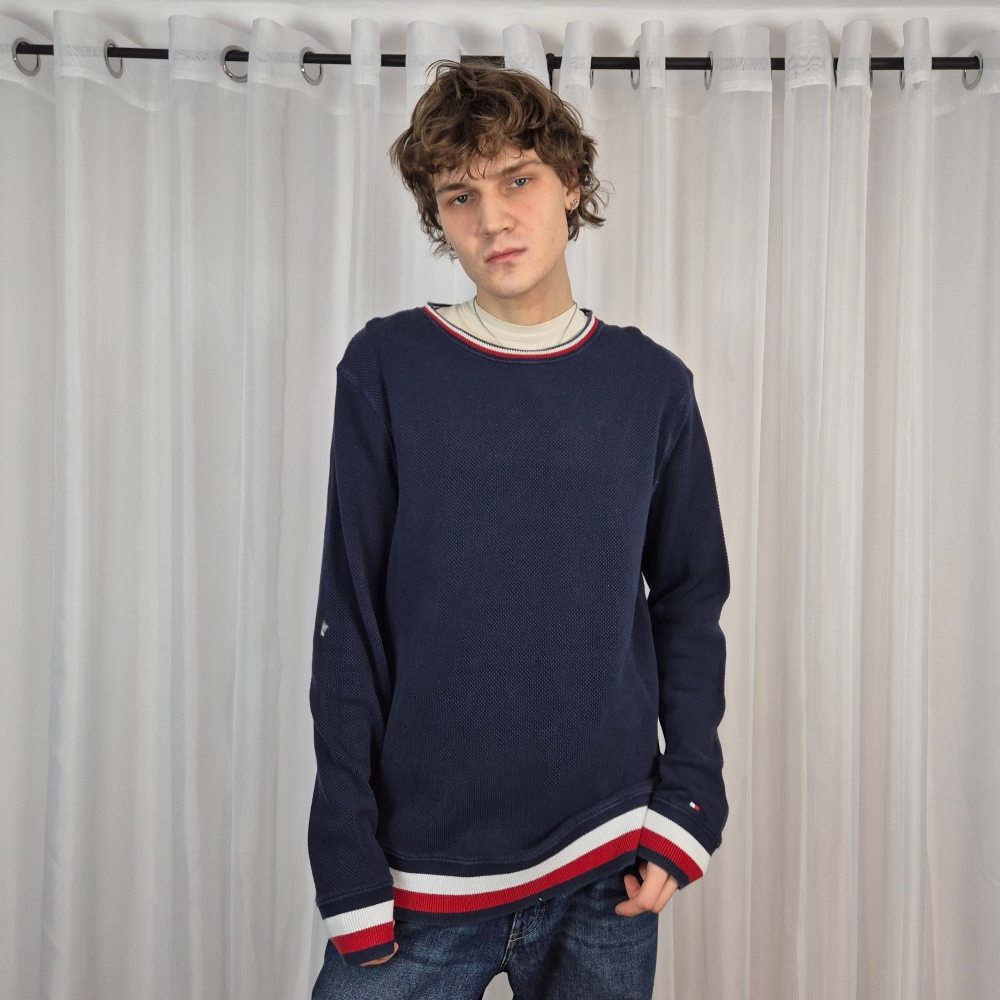 Sweter Tommy Hilfiger 100% bawełna męskie XL