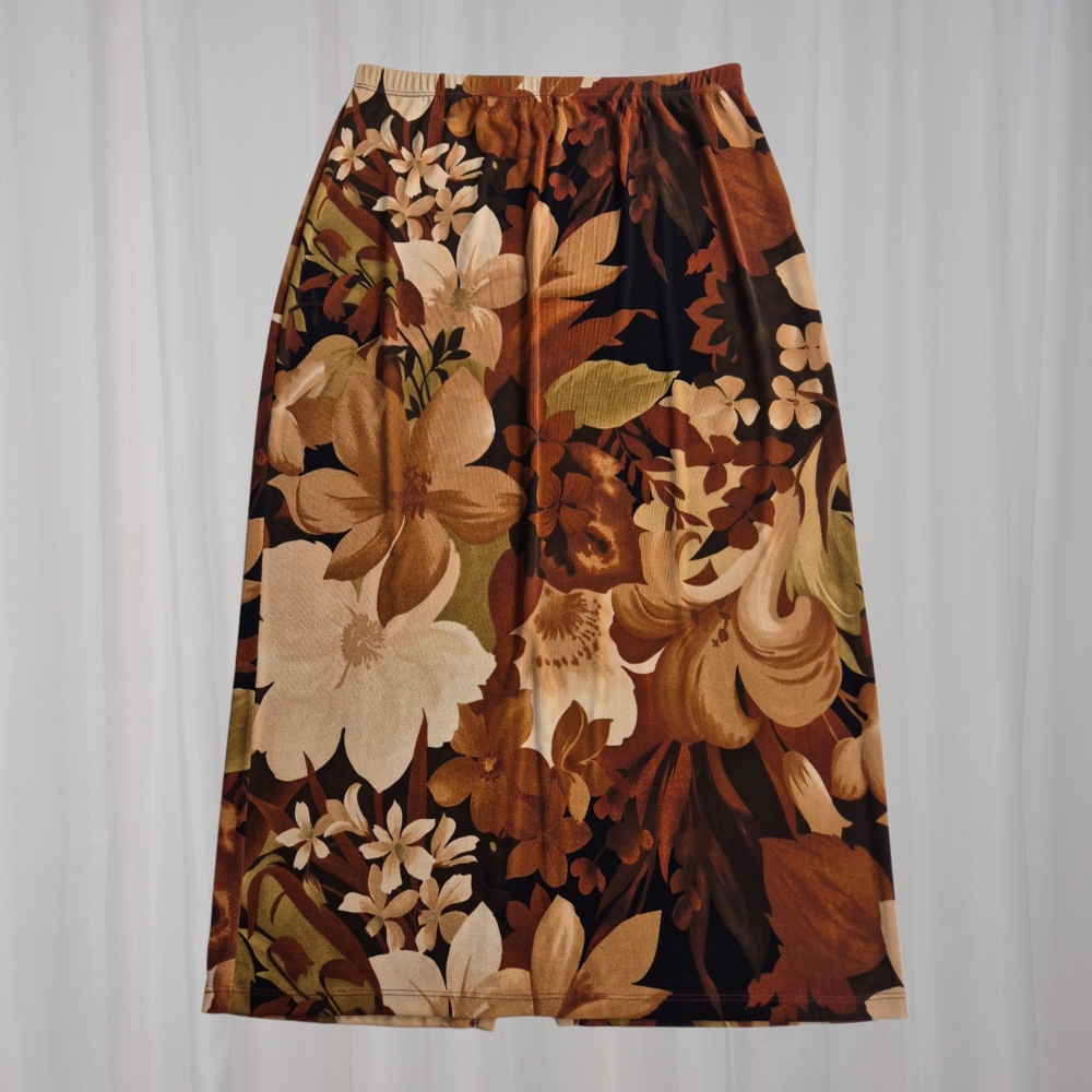 Spódnica maxi floral print L-XL