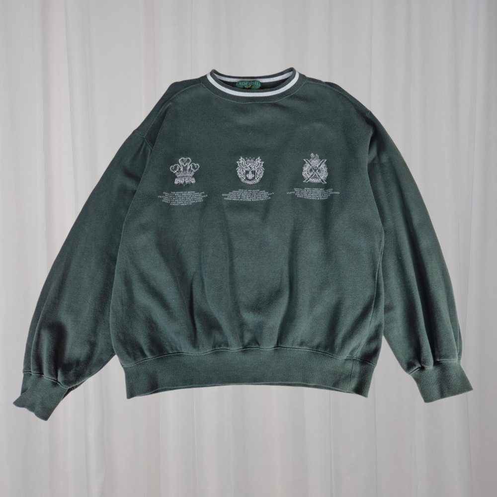 Bluza crewneck z haftem L