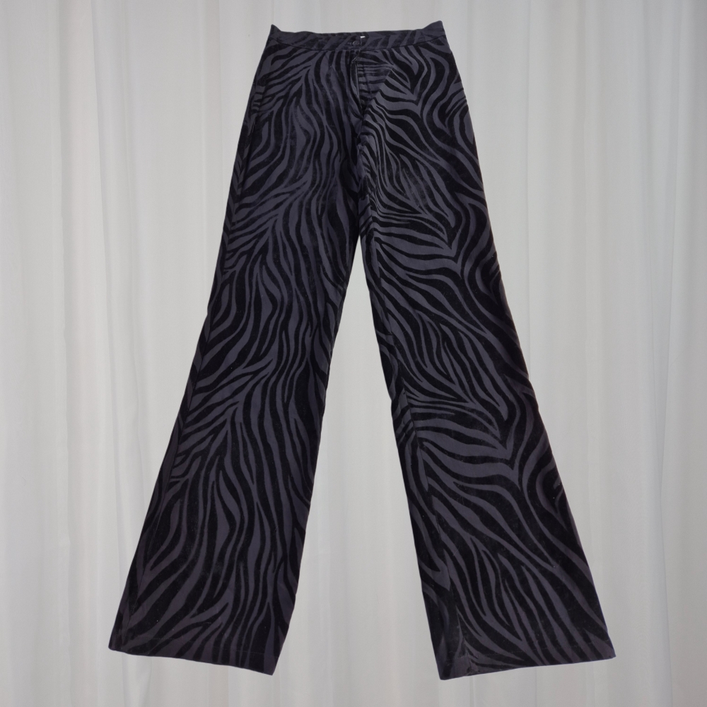 Nowe żakardowe spodnie zebra Biba S/M