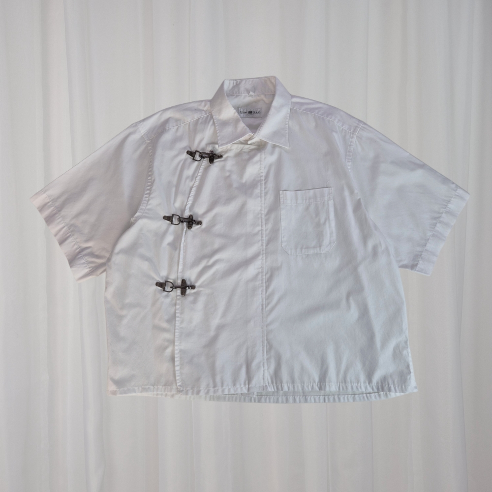 Nowa koszula z karabińczykami upcycling XL