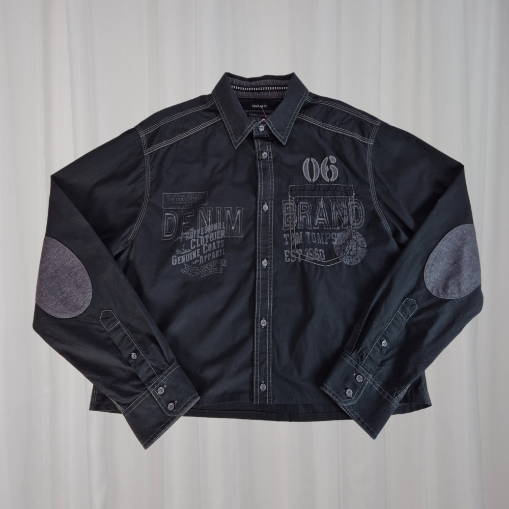 Koszula z nadrukiem boxy fit XL