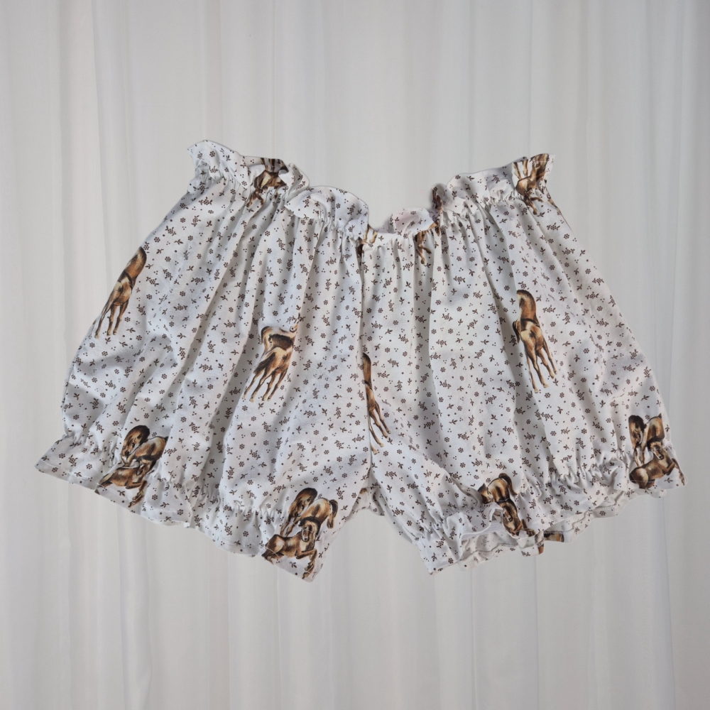 Bambi shorts 100% bawełna upcycling S/M - dostępne od ręki