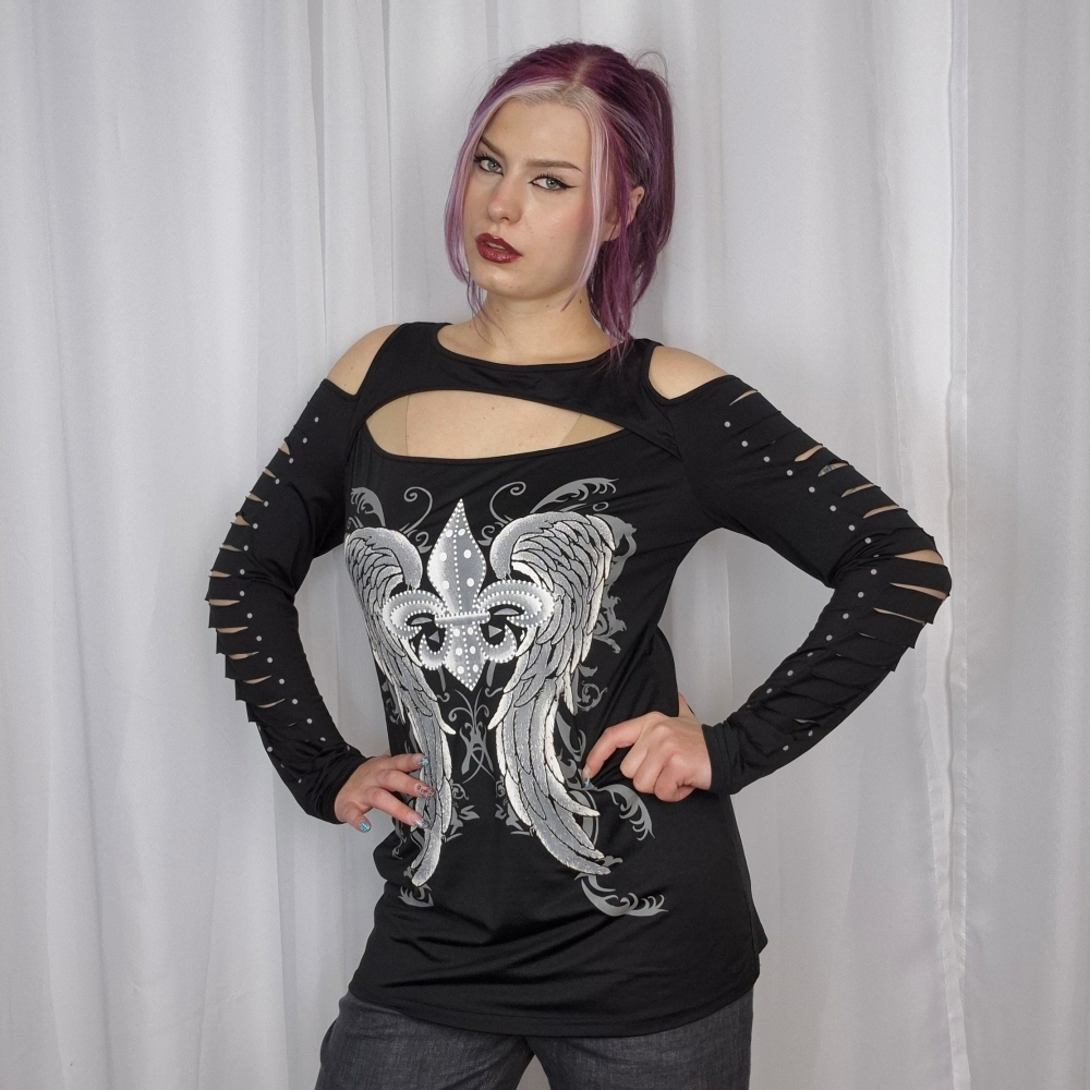 Nowy longsleeve z nadrukiem L-XL