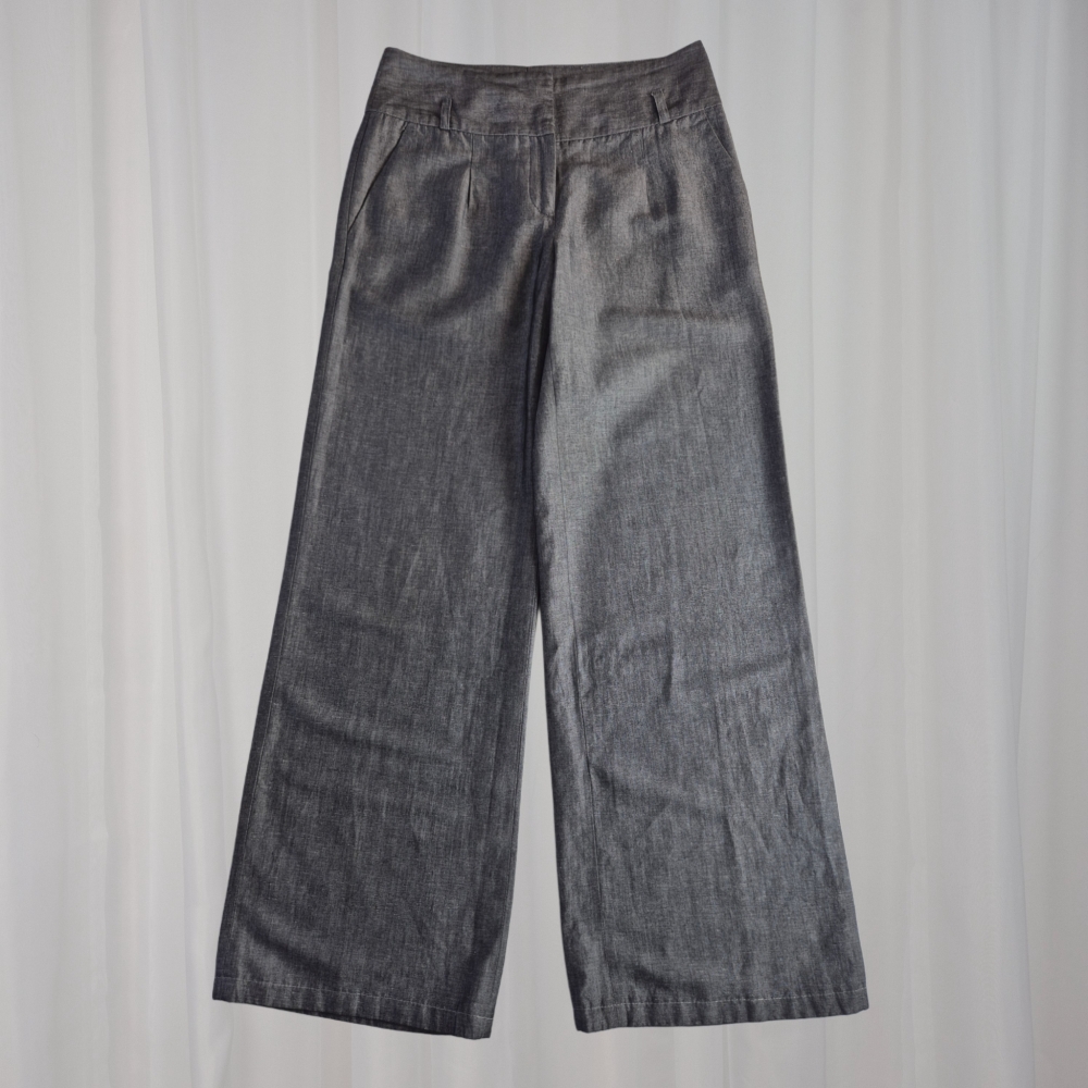 Lniane spodnie M/L