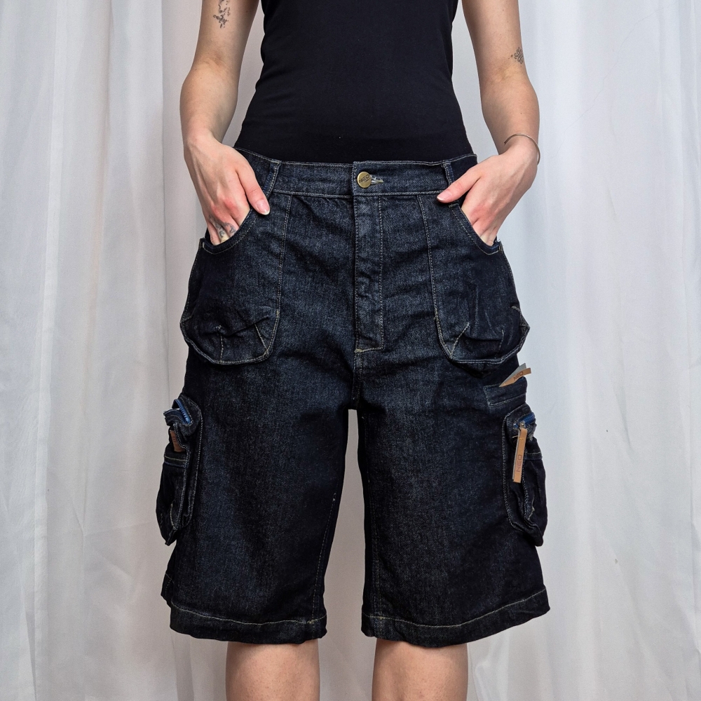 Nowe jeansowe szorty cargo M/L